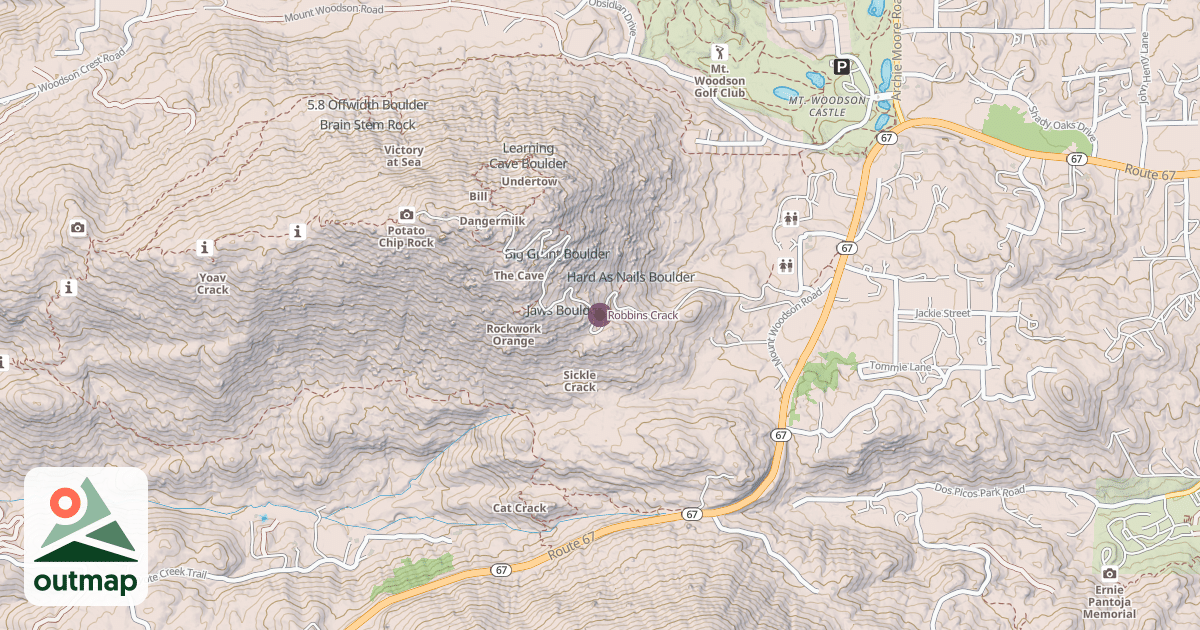 Map of Robbins Crack