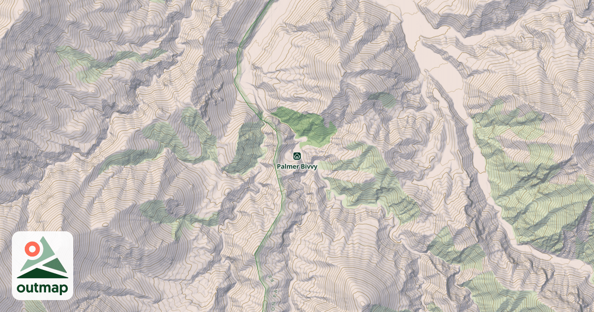 Map of Palmer Bivvy
