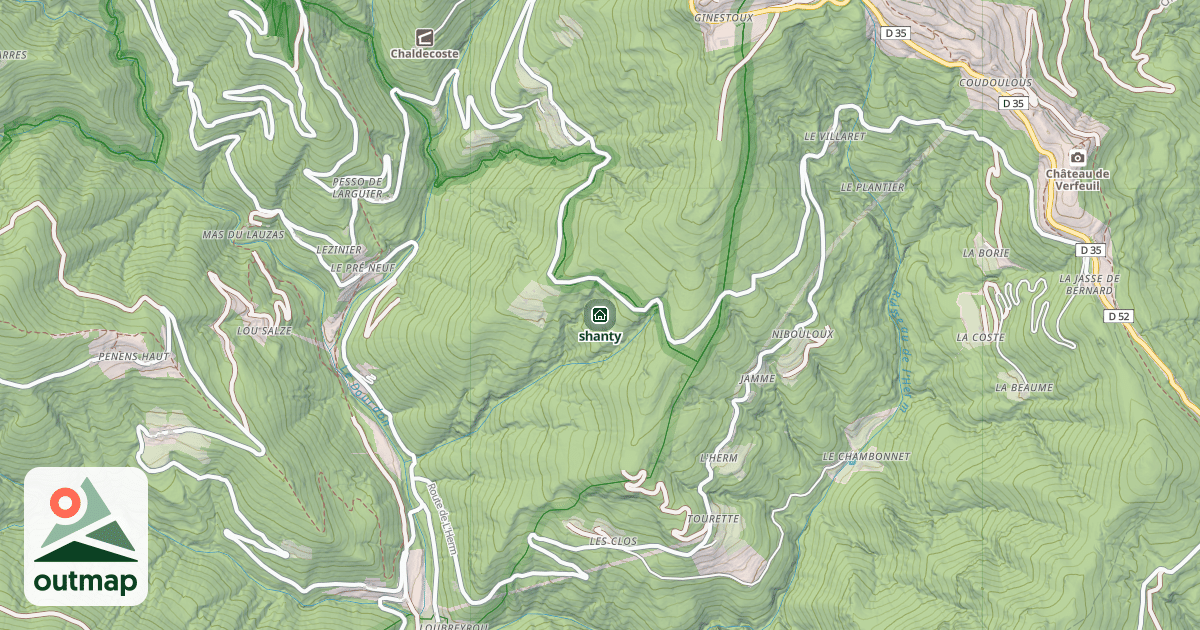Map of shanty