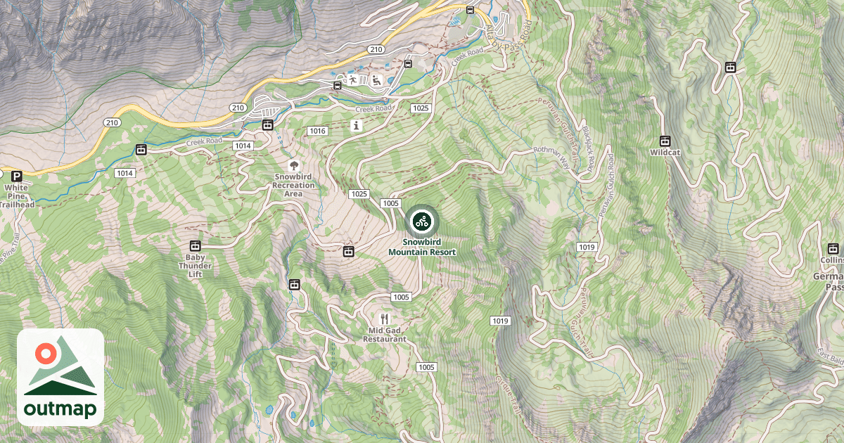 Map of Snowbird Mountain Resort