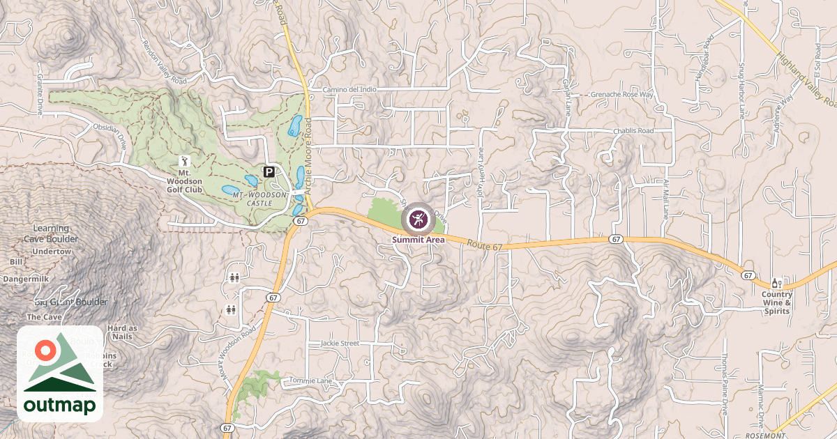 Map of Summit Area