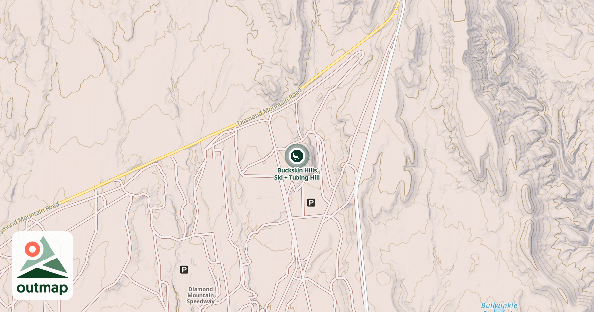 Map of Buckskin Hills Ski + Tubing Hill