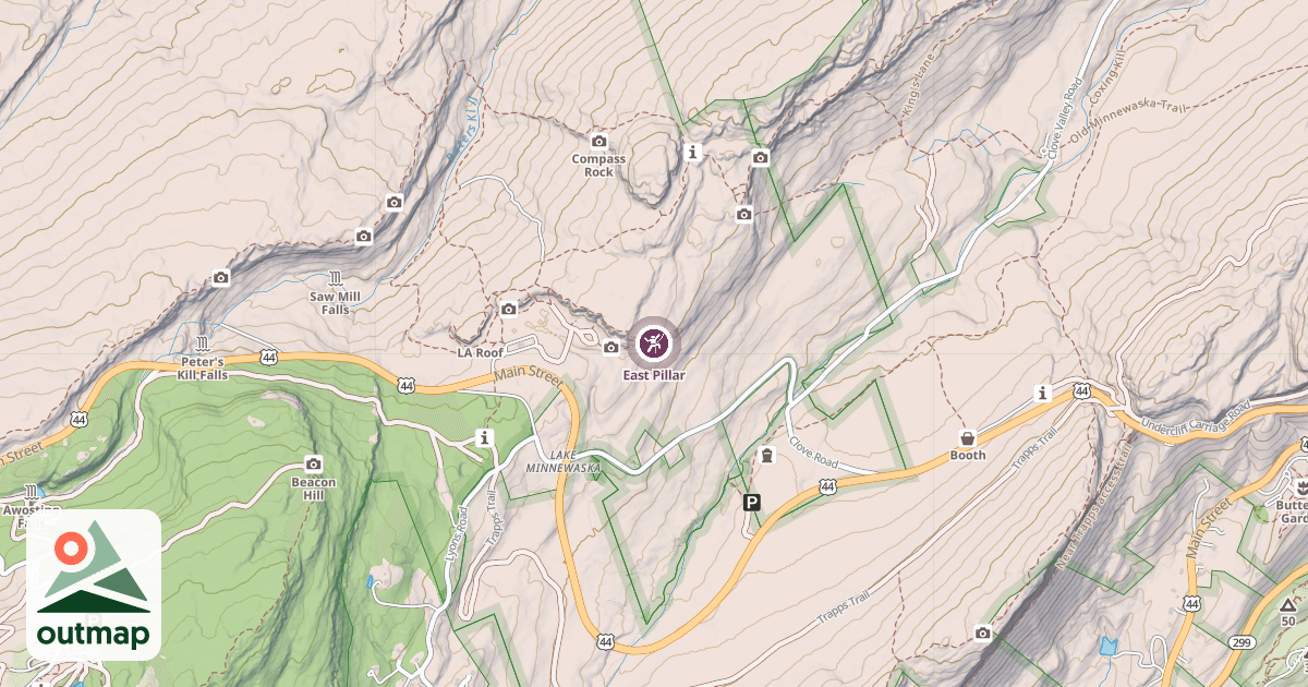 Map of East Pillar