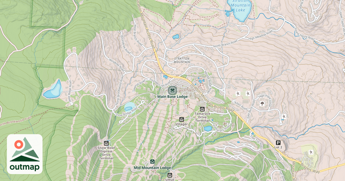 Map of Main Base Lodge