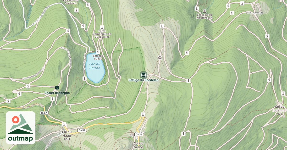 Map of Refuge du Roedelen