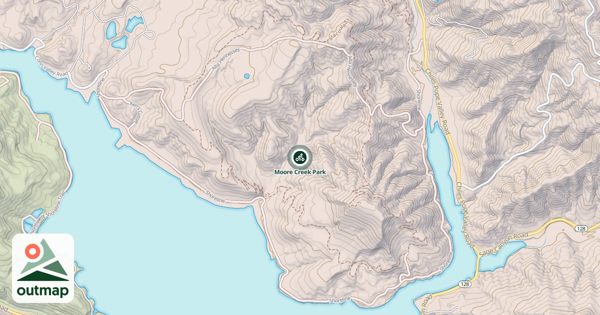 Map of Moore Creek Park
