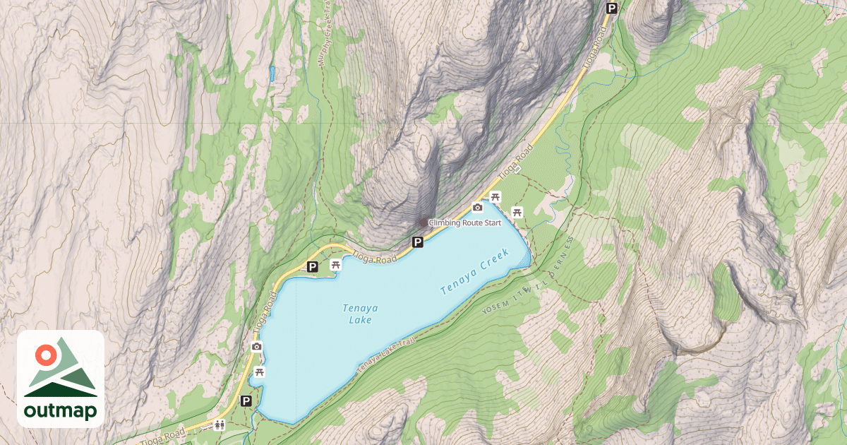 Map of Climbing Route Start
