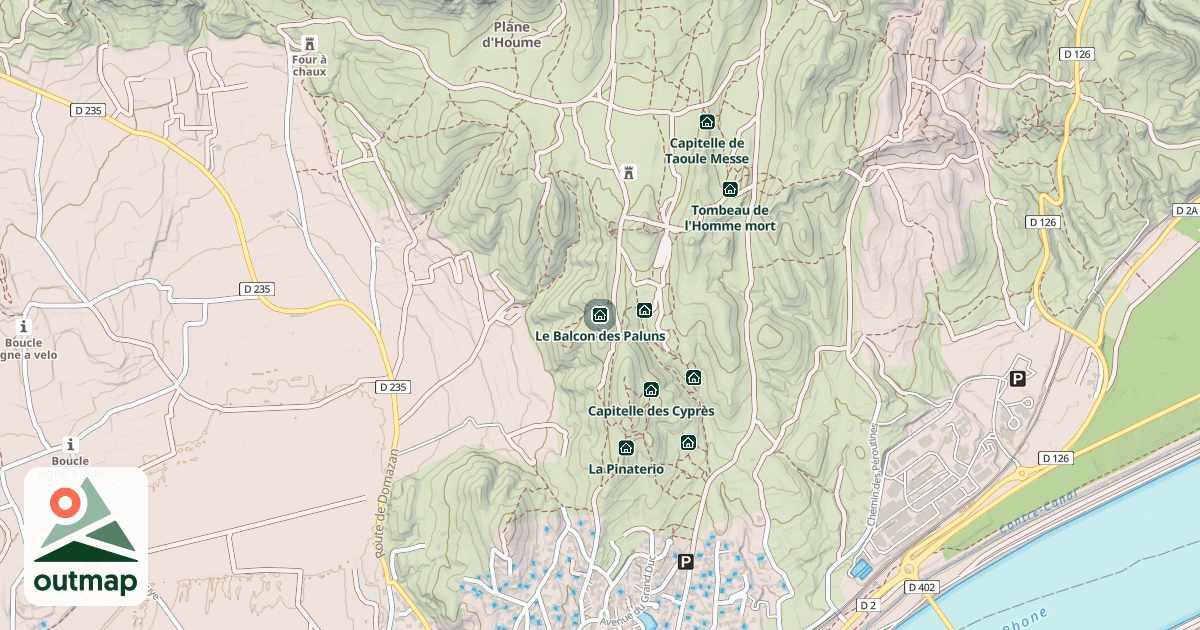 Map of Le Balcon des Paluns