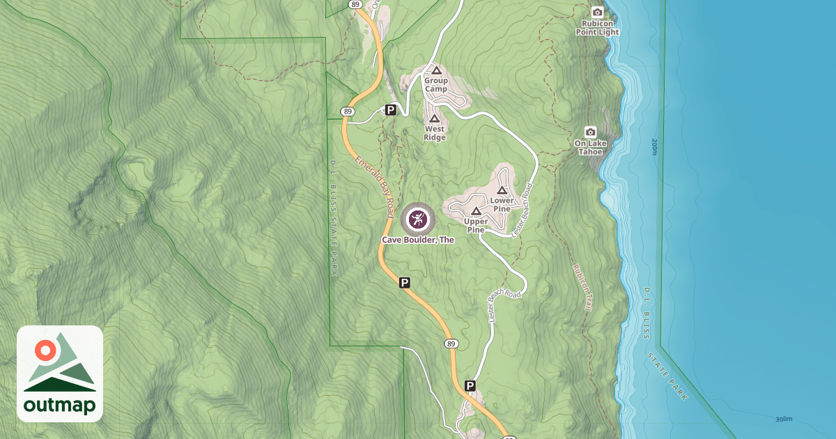 Map of Cave Boulder, The