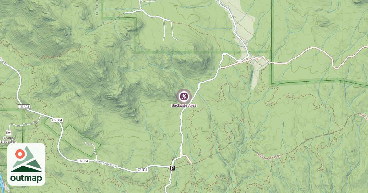 Map of Backside Area