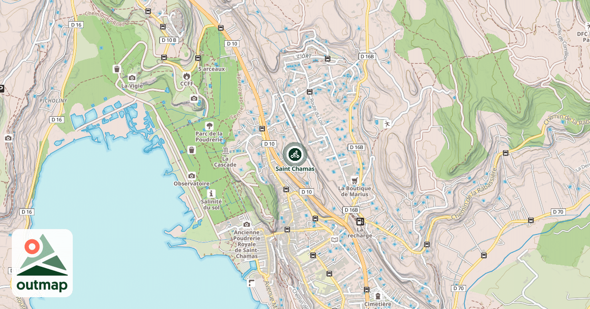 Map of Saint Chamas