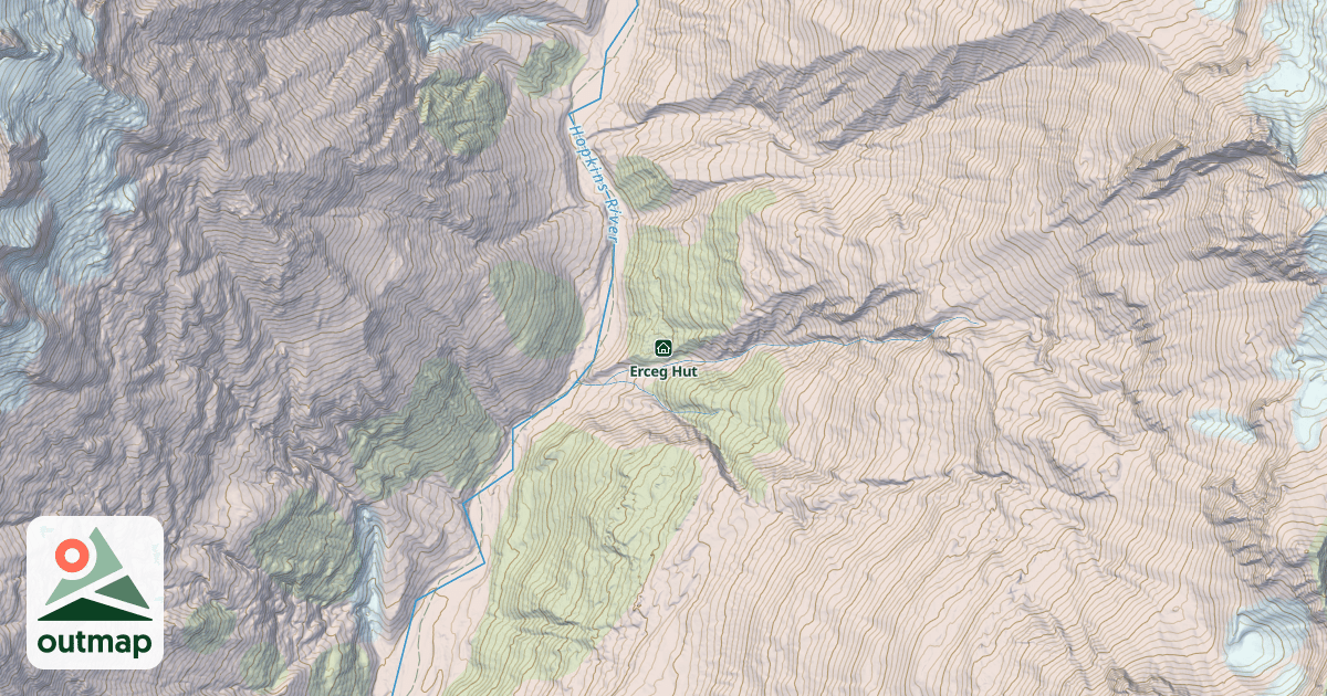 Map of Erceg Hut