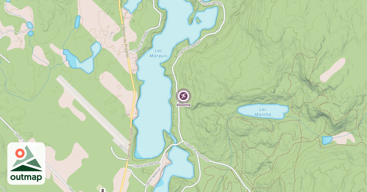 Map of Maxime