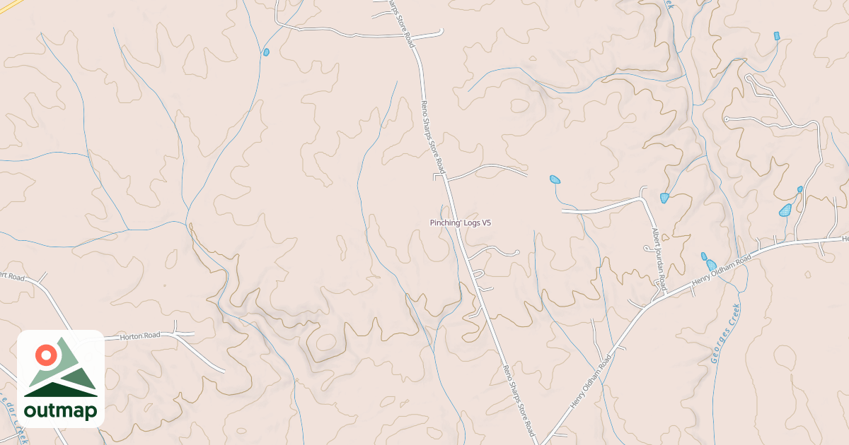 Map of Pinching' Logs