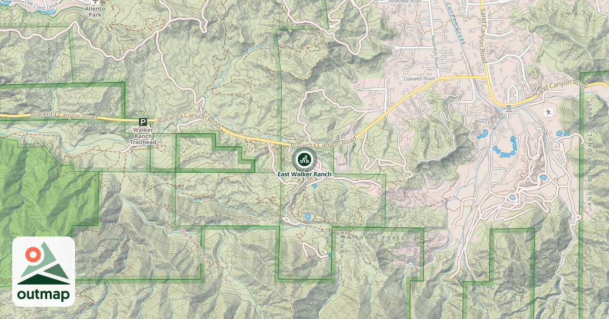 Map of East Walker Ranch