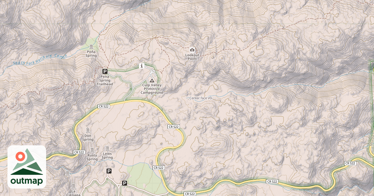 Map of Center face