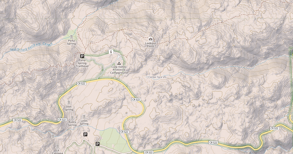 Map preview of Center face