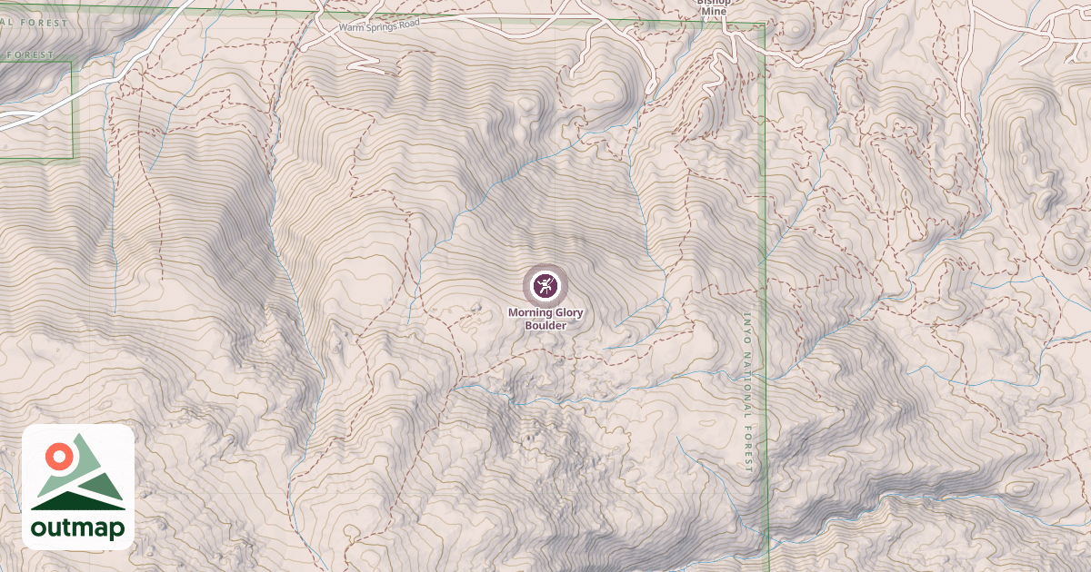 Map of Morning Glory Boulder