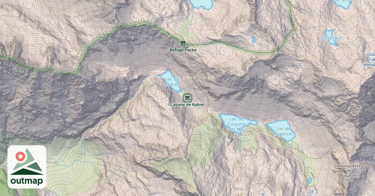 Map of Cabane de Rabiet