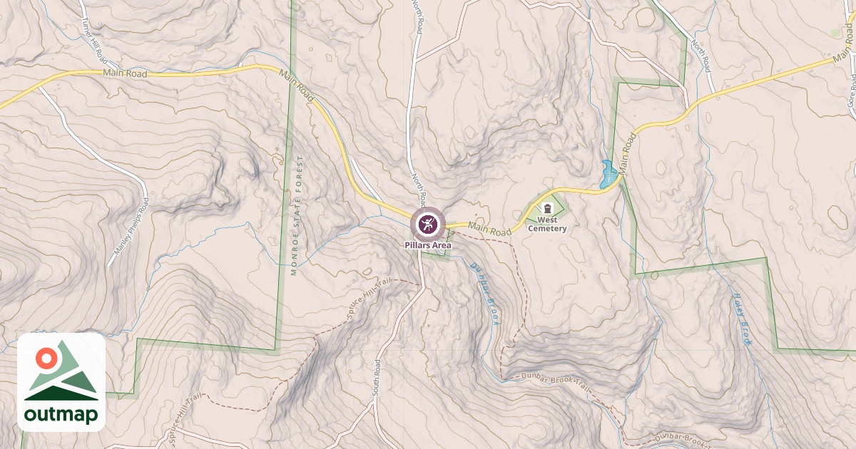Map of Pillars Area