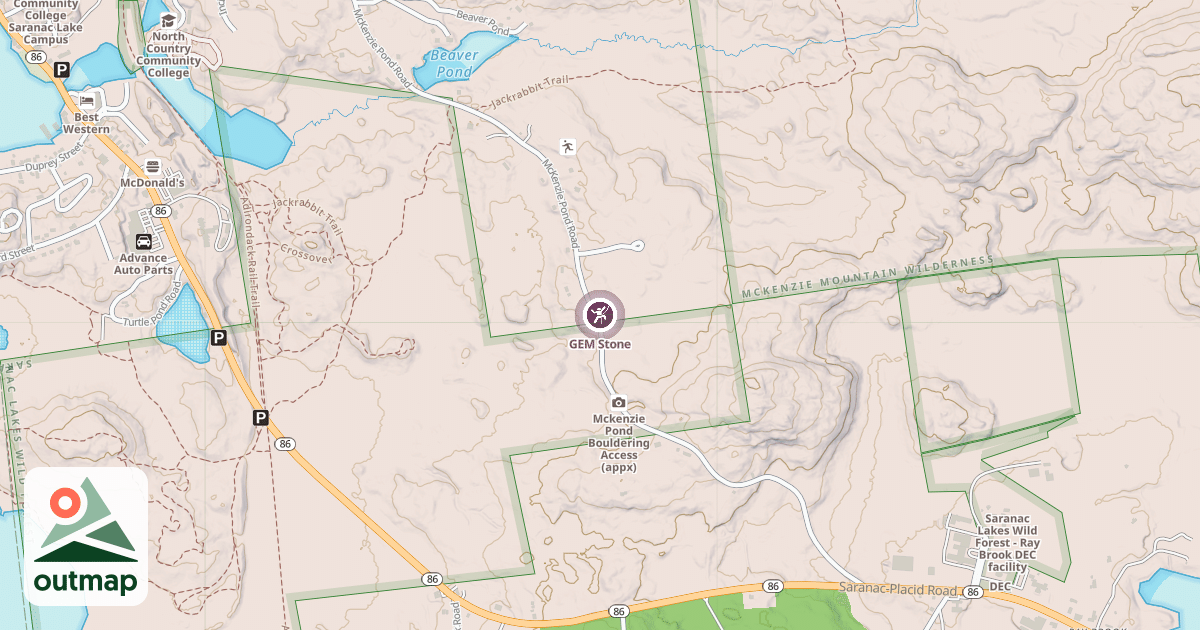 Map of GEM Stone