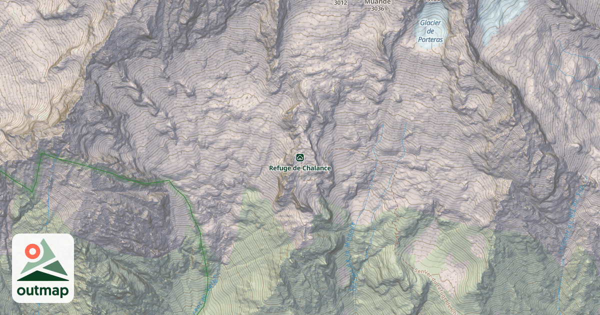 Map of Refuge de Chalance