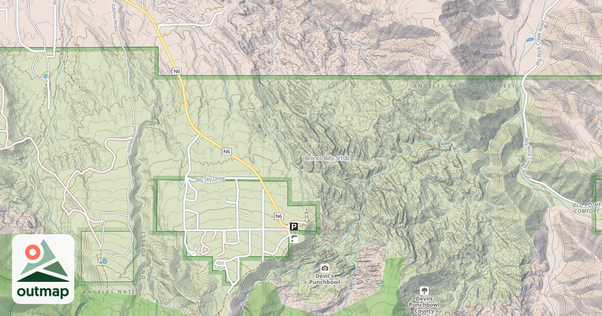 Map of Bronco Billy