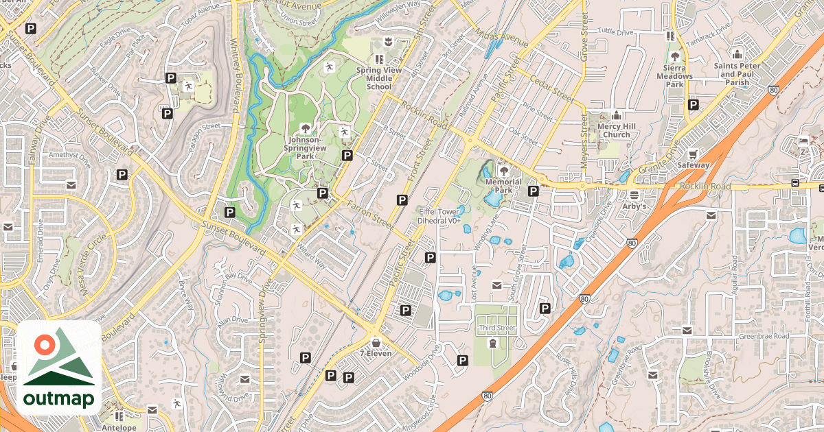 Map of Eiffel Tower Dihedral