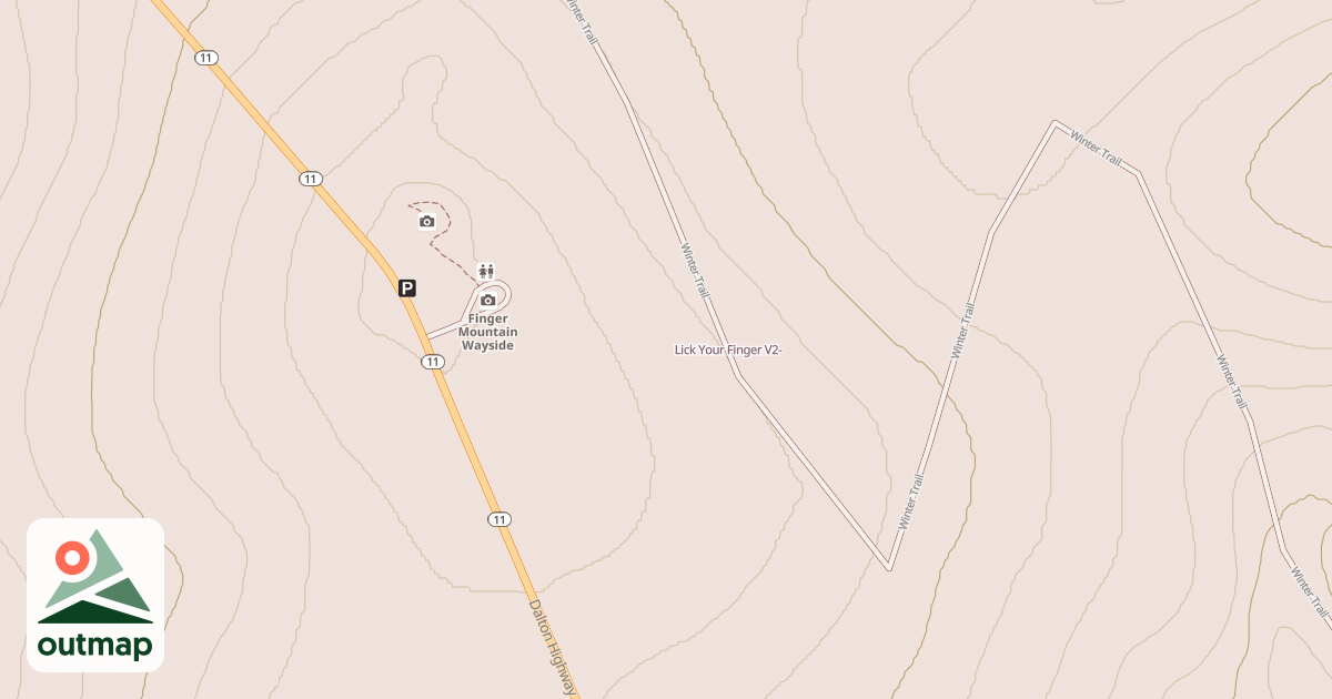 Map of Lick Your Finger