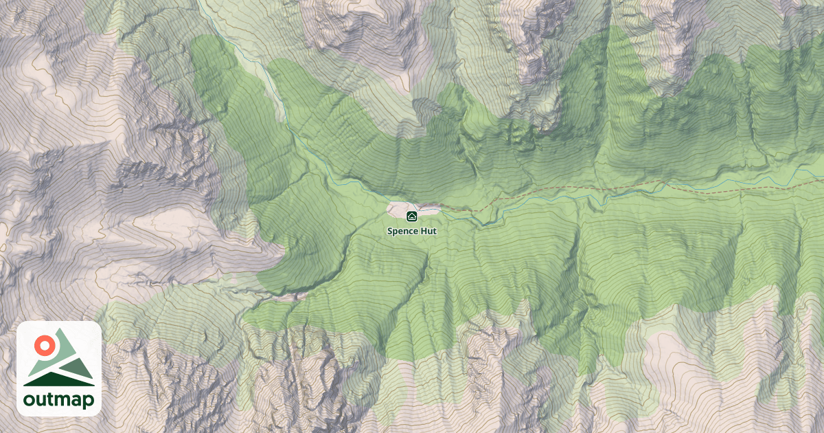 Map of Spence Hut