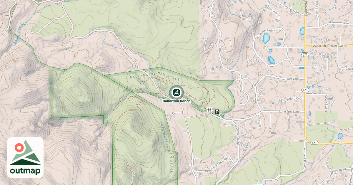Map of Ballardini Ranch