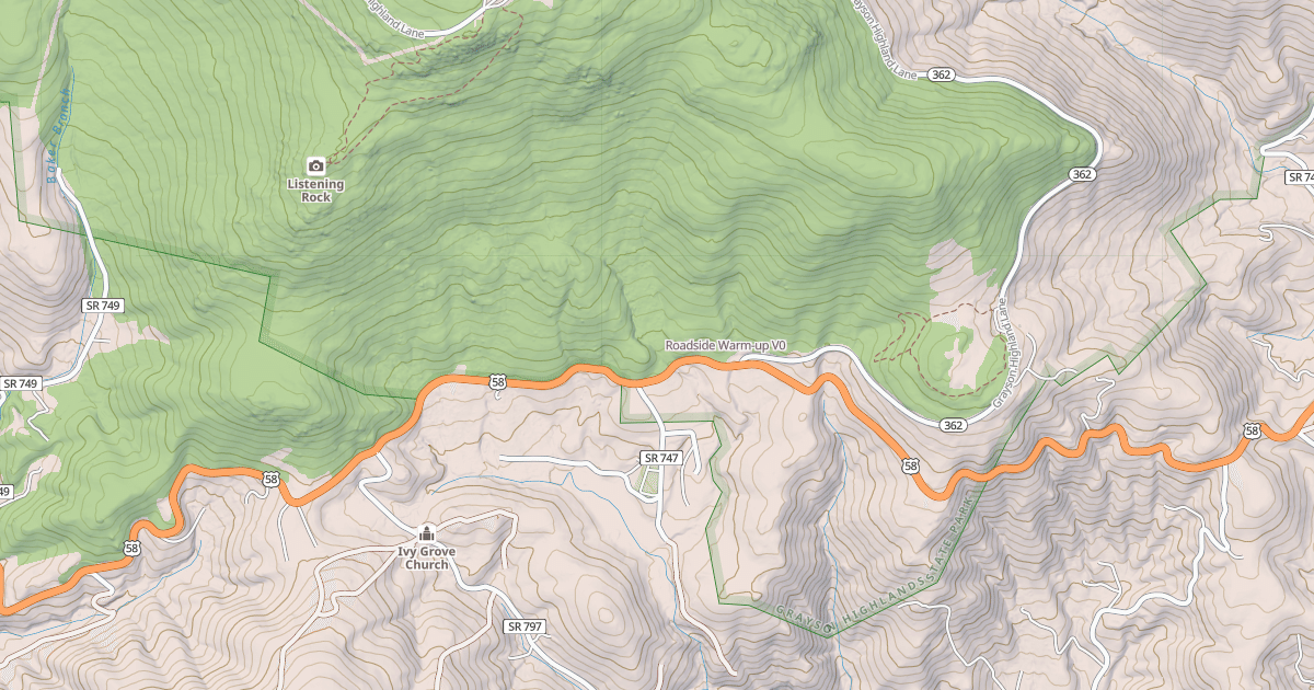 Map preview of Roadside Warm-up