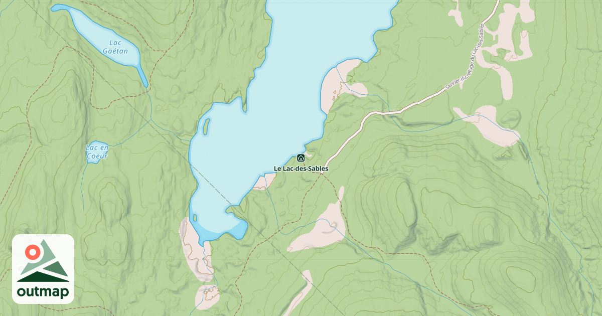 Map of Le Lac-des-Sables