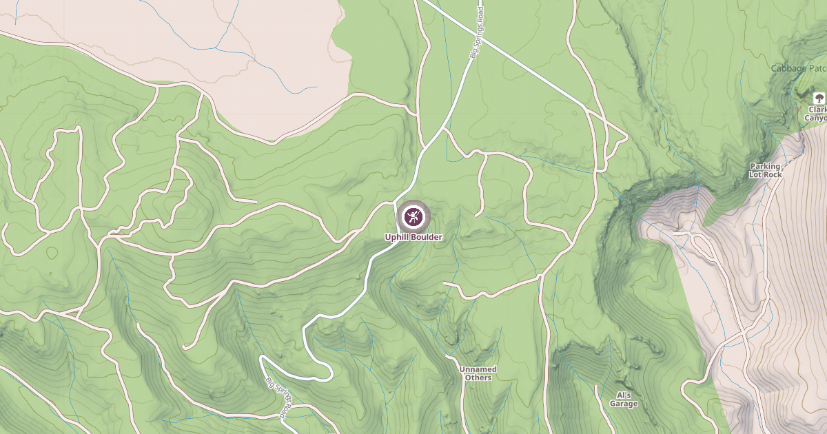 Map preview of Uphill Boulder