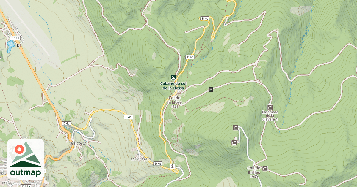 Map of Col de la Llose