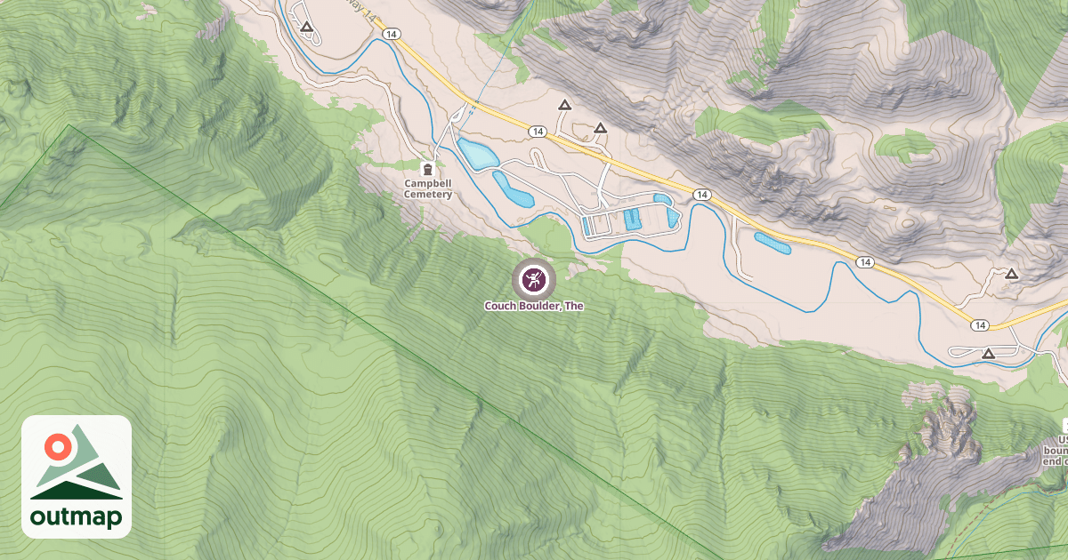 Map of Couch Boulder, The