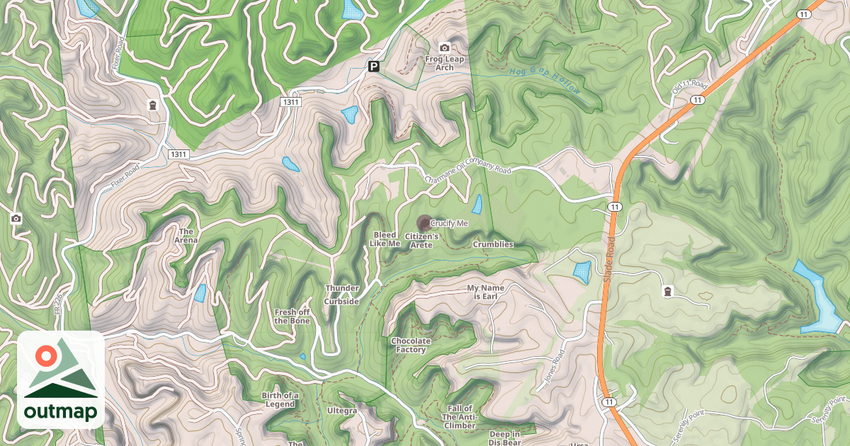 Map of Crucify Me