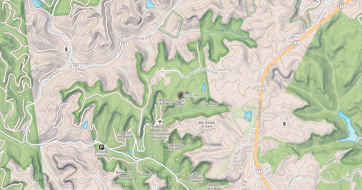 Map preview of Crucify Me