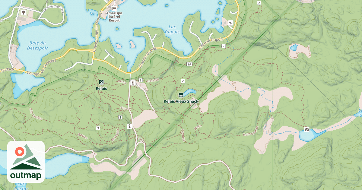 Map of Relais Vieux Shack