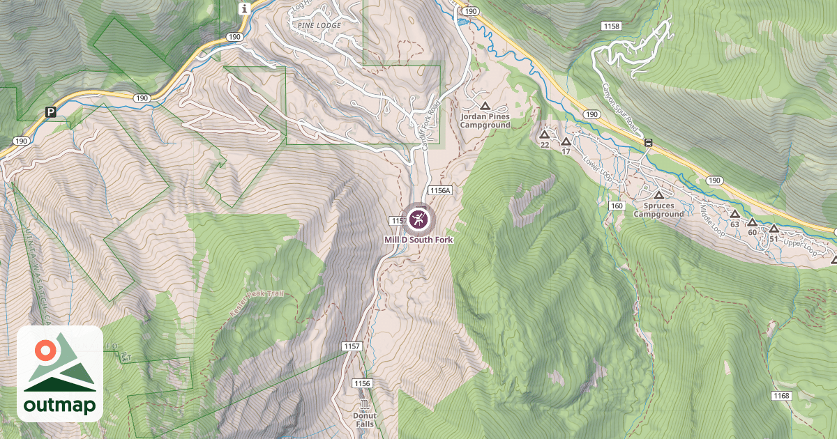 Map of Mill D South Fork