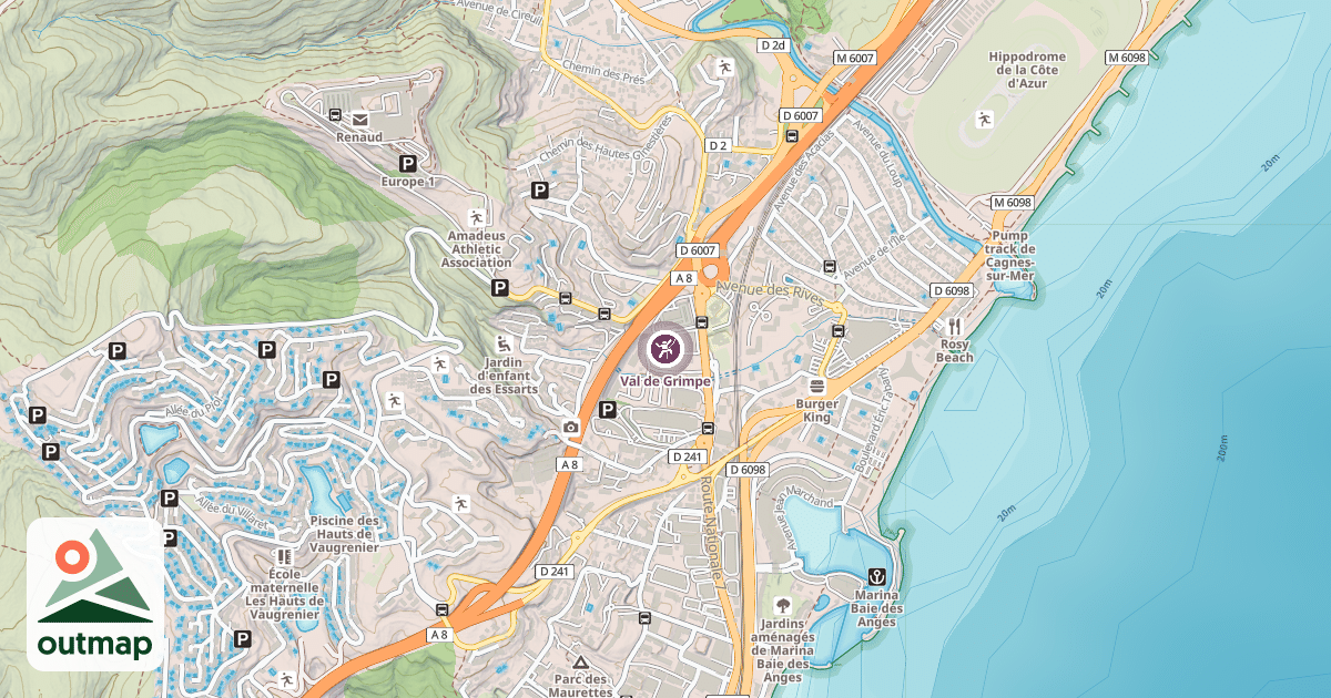 Map of Val de Grimpe