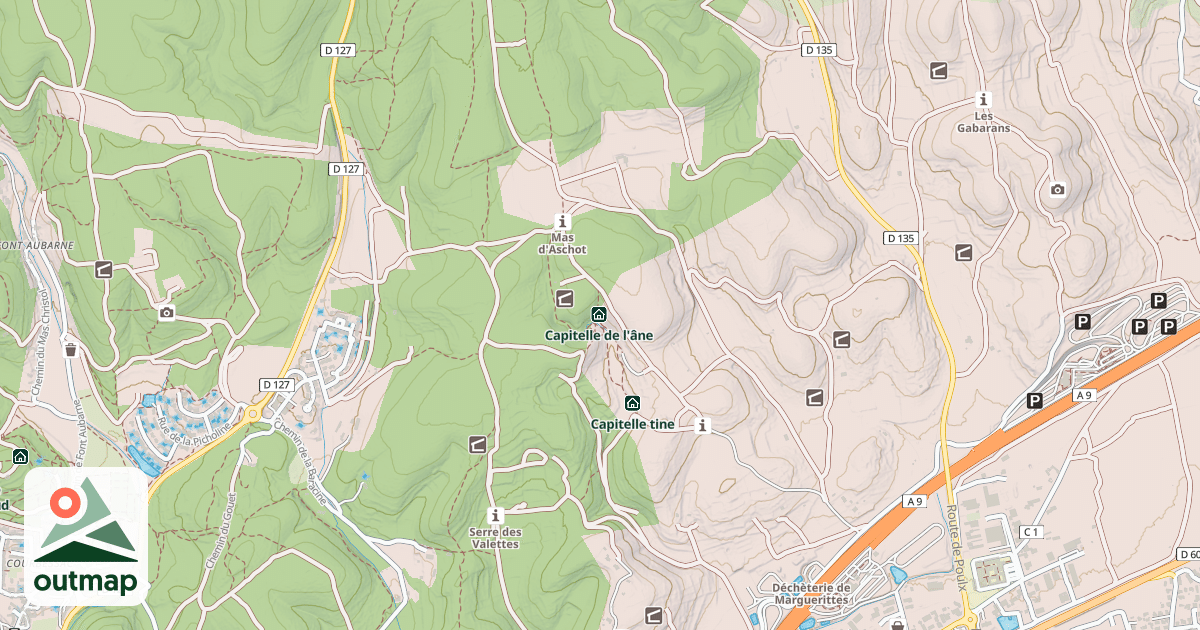 Map of La capitelle du Bourguignon