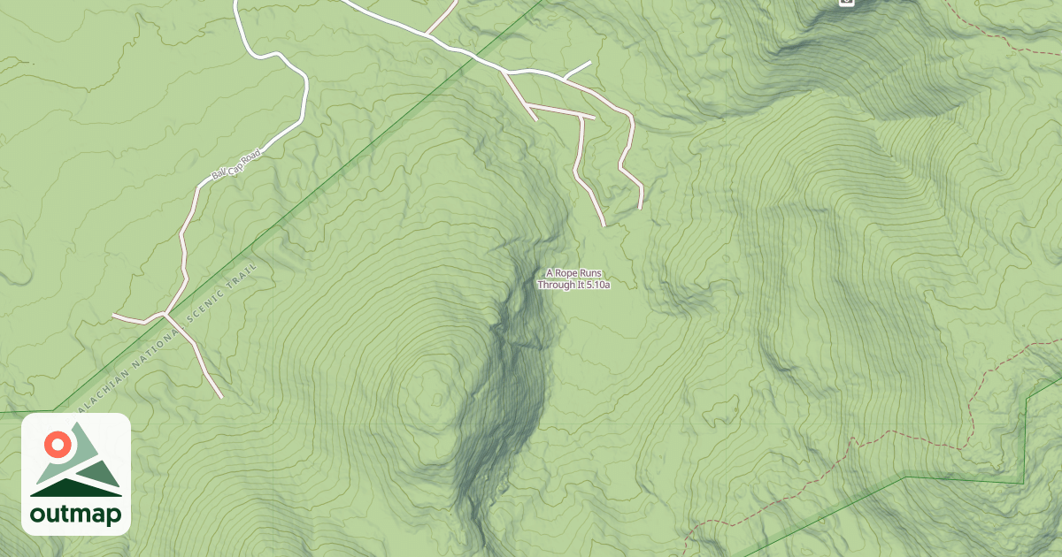 Map of A Rope Runs Through It