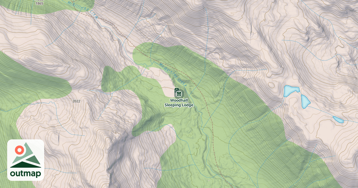 Map of Woodhall Sleeping Lodge