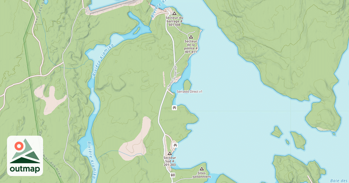 Map of Serrated Direct