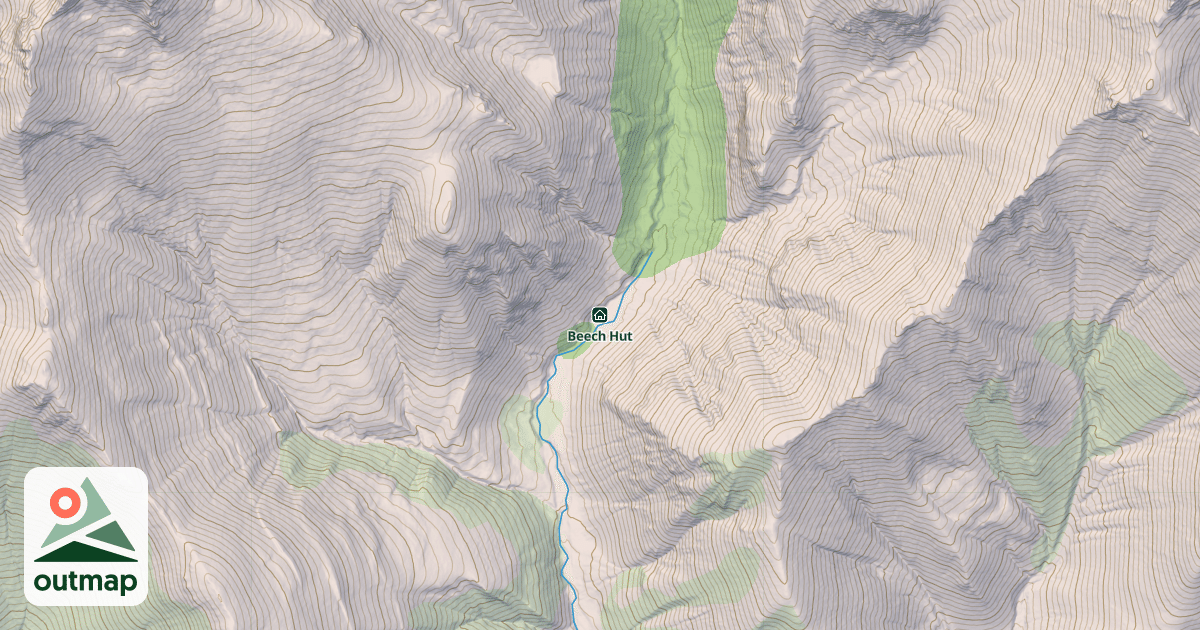 Map of Beech Hut