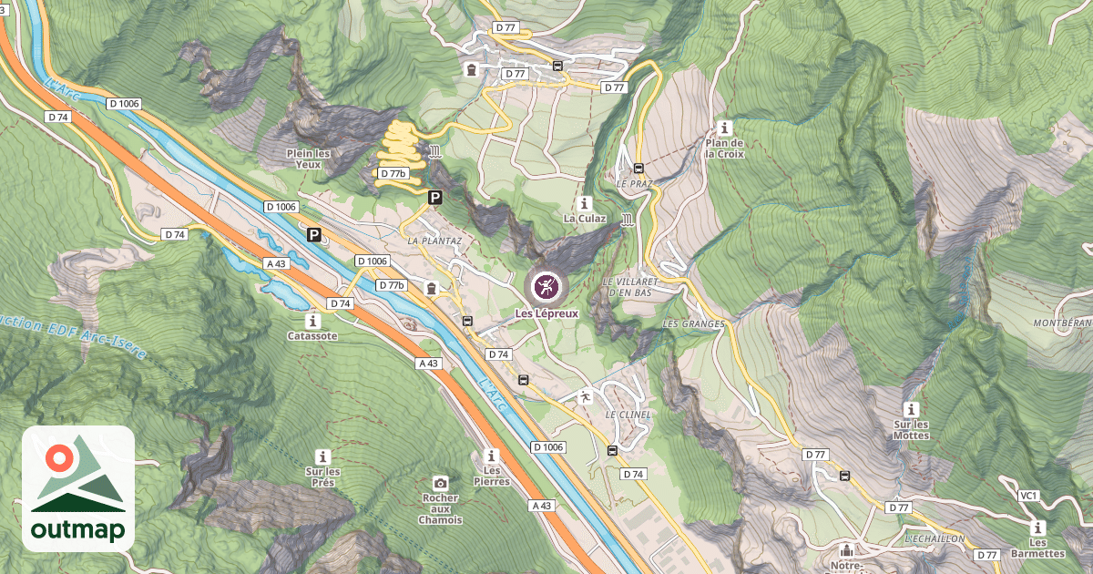 Map of Les Lépreux
