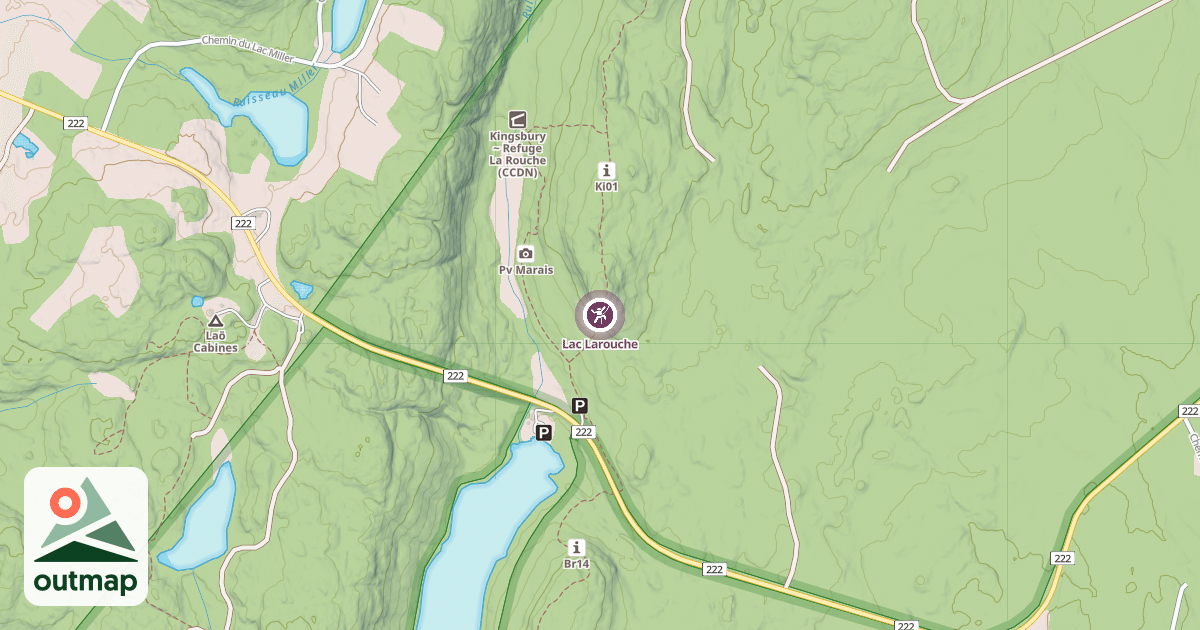 Map of Lac Larouche
