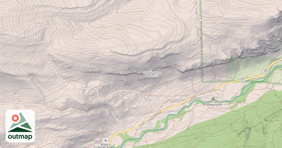 Map of Catfishin' Victor Blanco