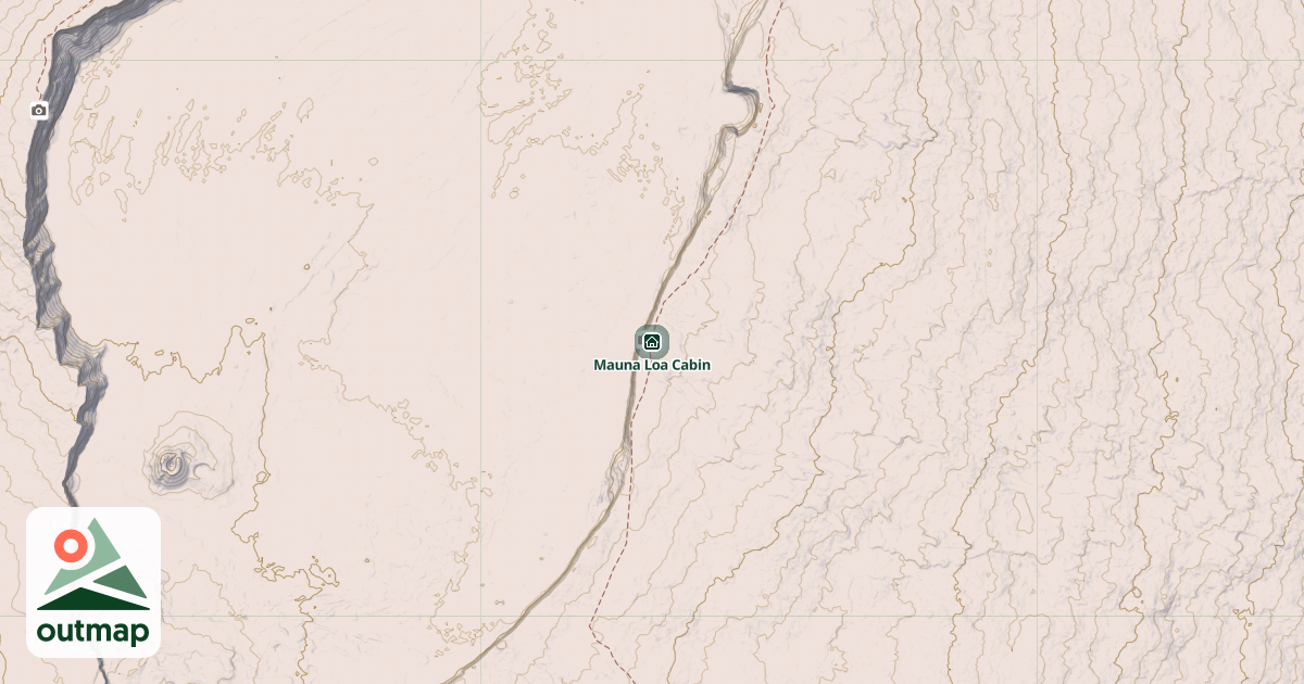 Map of Mauna Loa Cabin